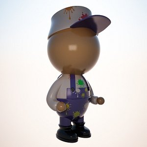 painter character cartoon max