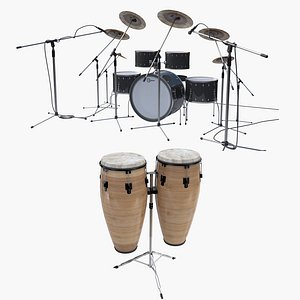 percussion set 2 3D model