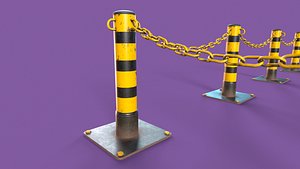 3D Post and Chain model