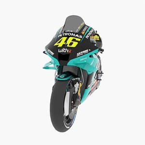3D model Valentino Rossi Yamaha YZR-M1 2021 MotoGP