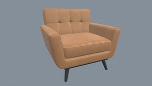 Fabric Armchair Teal model