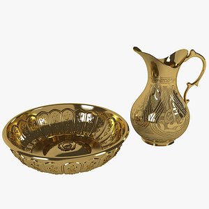 3D turkish sauna bowl jug