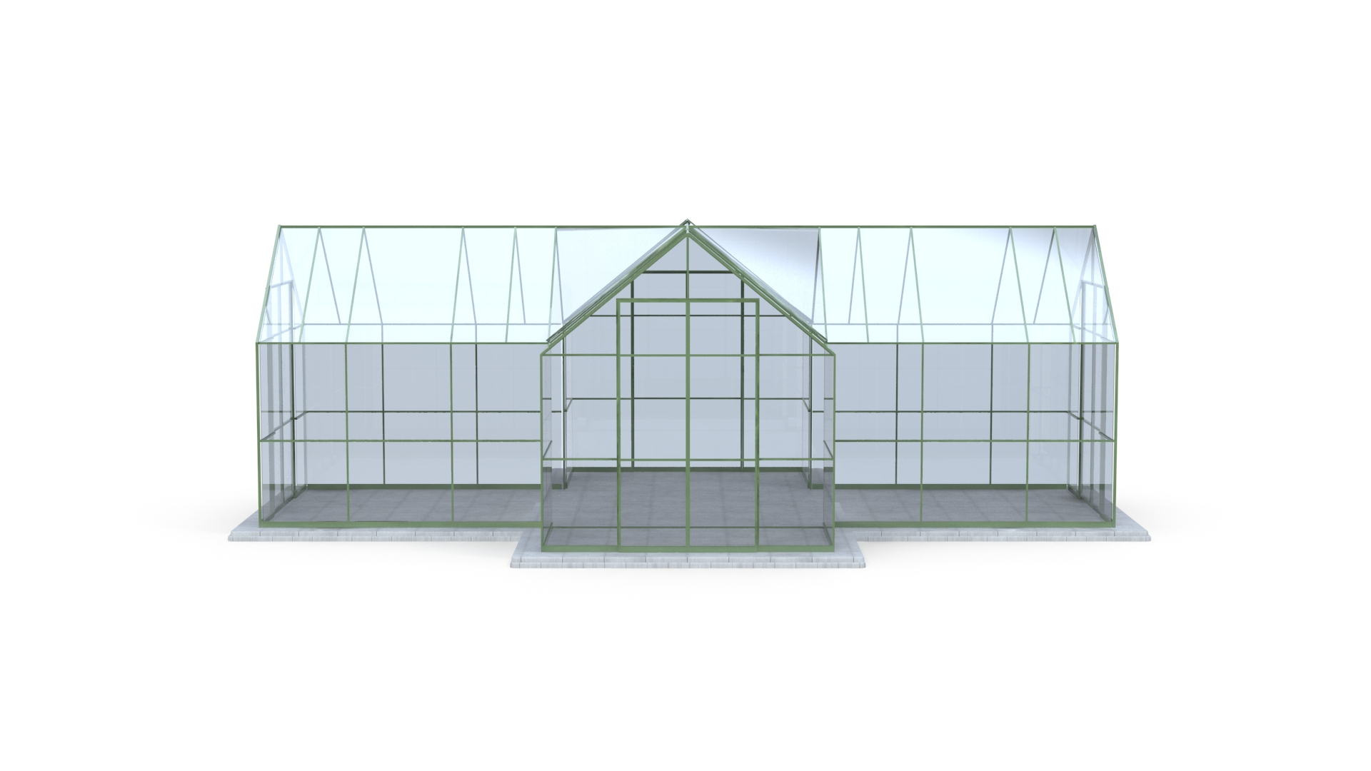 Hydroponic Greenhouse 3D Model