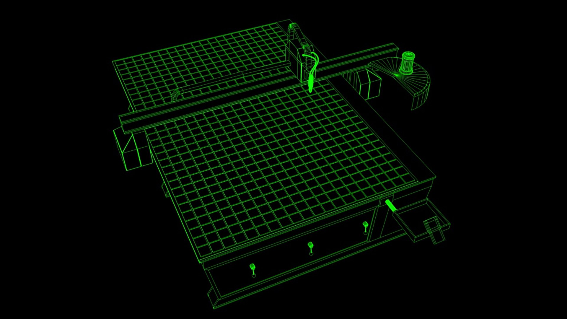 Cnc Machine 3d Model