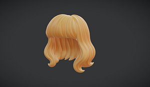 Stylized Blonde Hair