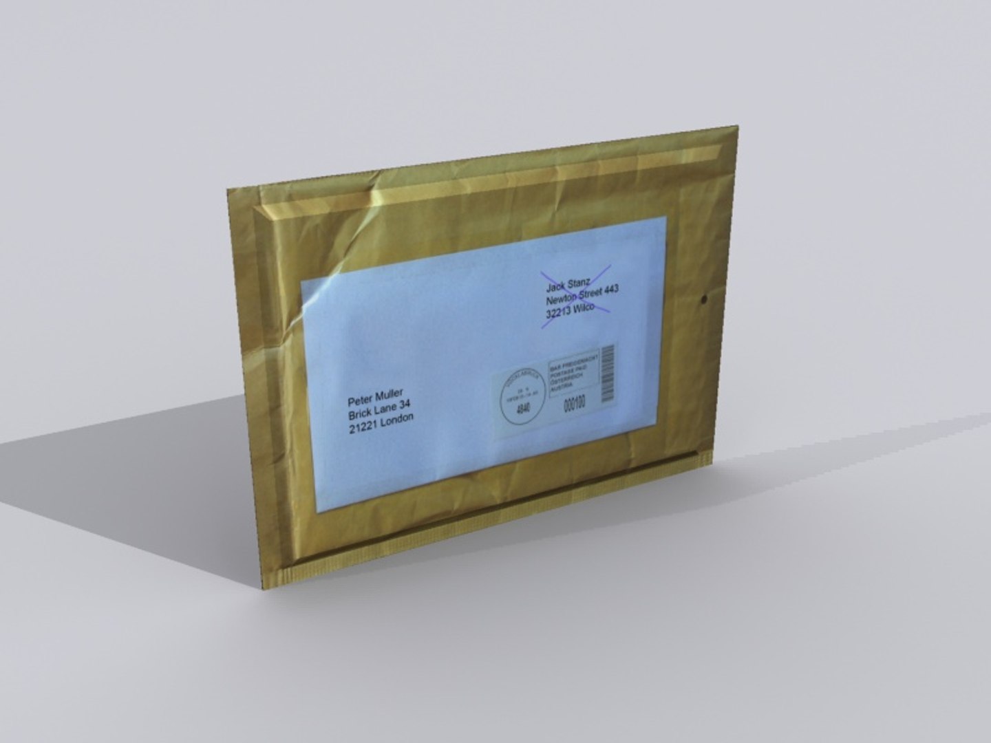 envelope 3d model