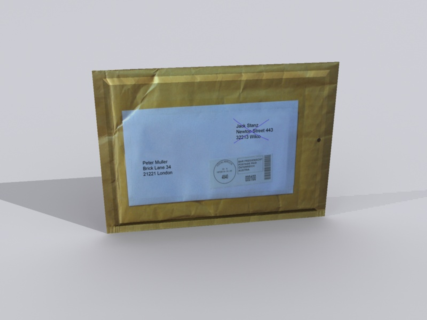 envelope 3d model