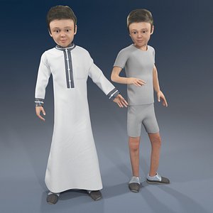 arab boy 3D model
