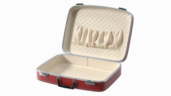 Vintage red suitcase deals