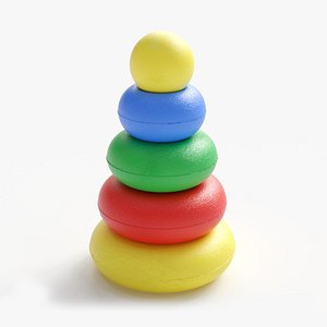 Round Pyramid Toy 3D model