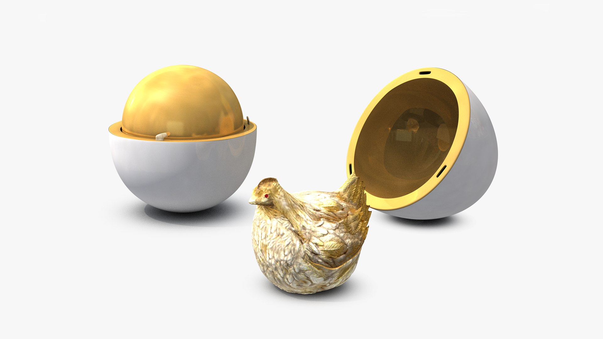 3D Faberge First Hen Egg 1885 Model - TurboSquid 1753771