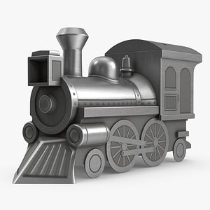 3ds max money-box steam locomotive