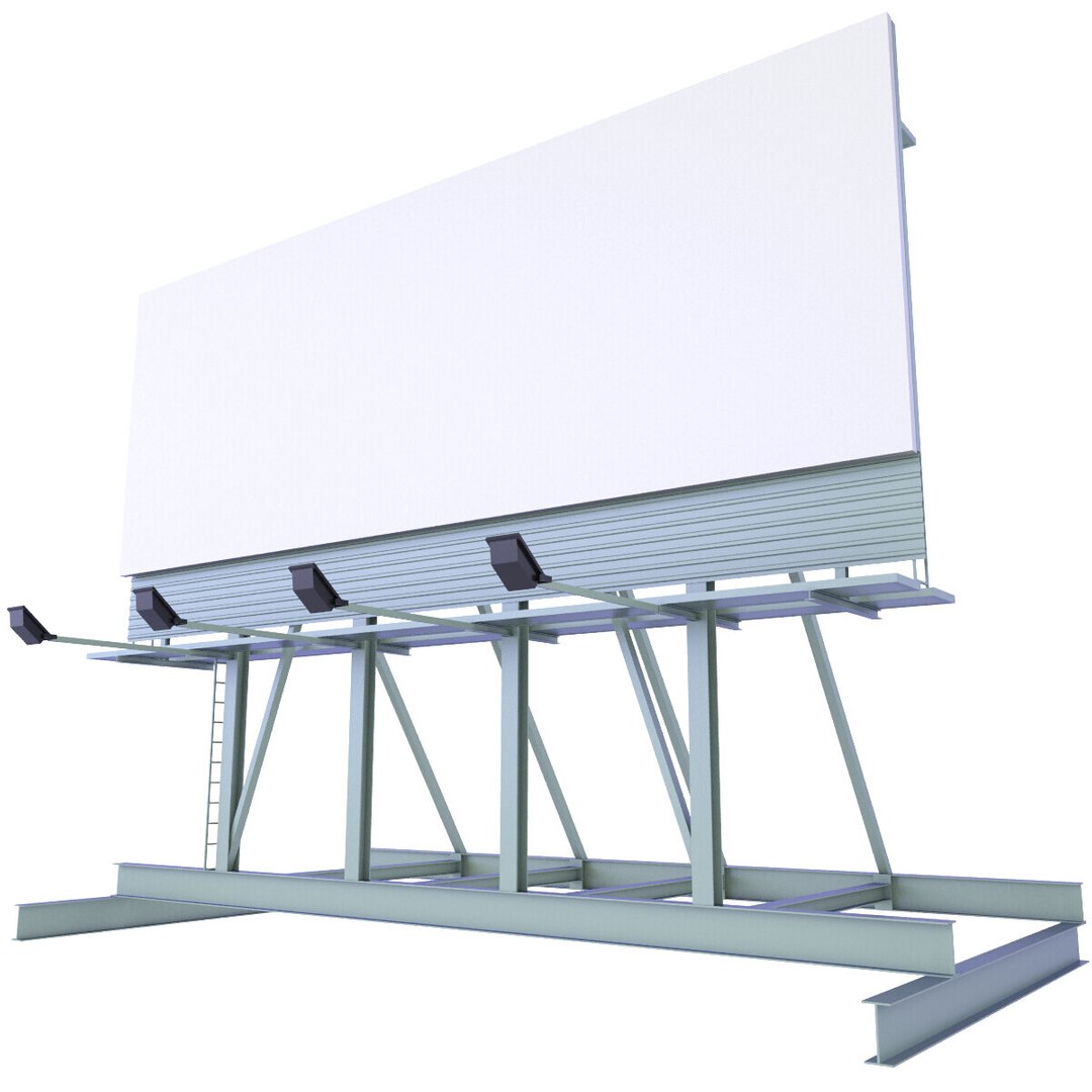 Roof Billboard 33 Low model TurboSquid 1816884