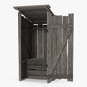 Old Wooden Outhouse