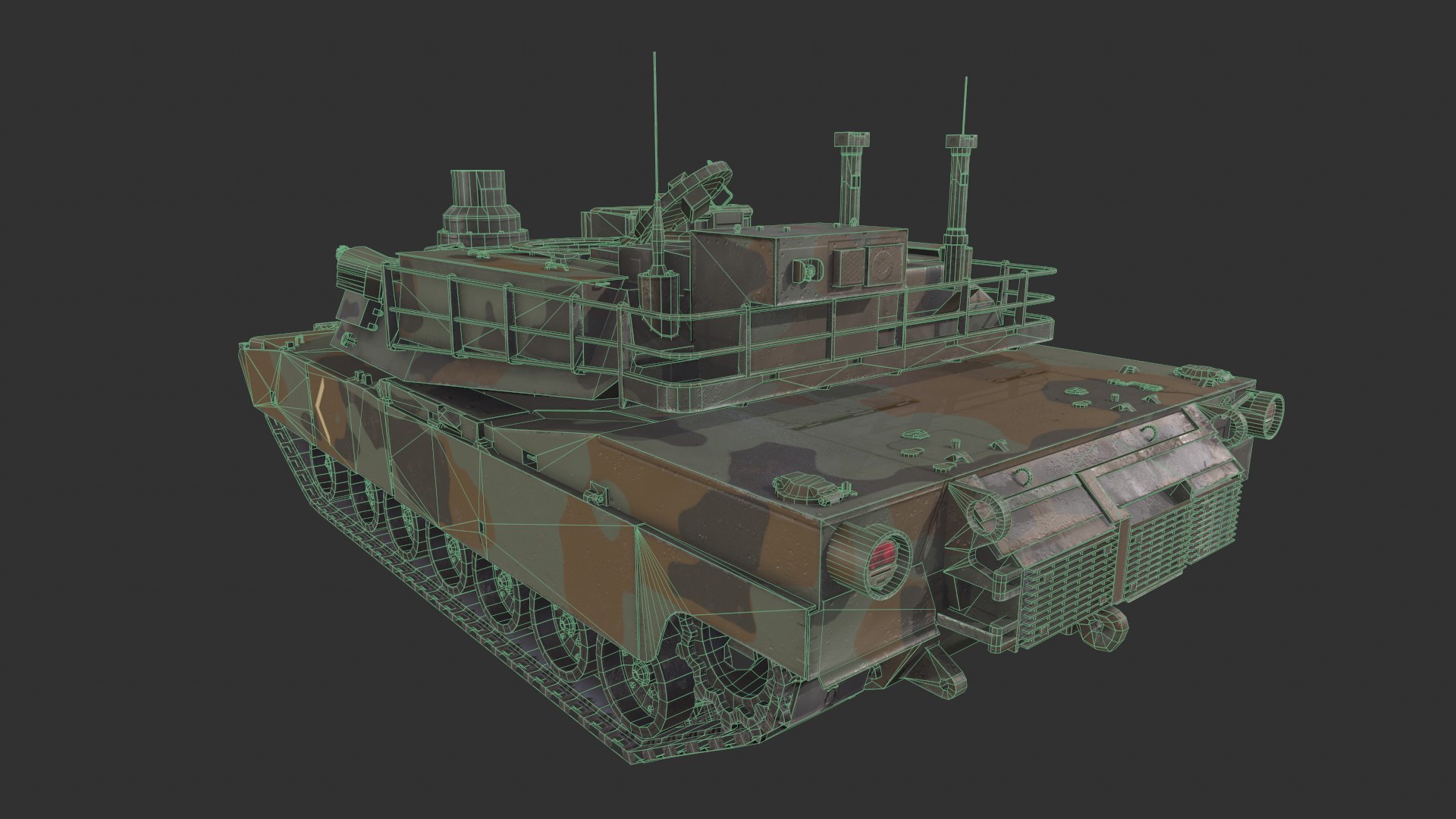 M1A2 Abrams Tank Model - TurboSquid 2111240
