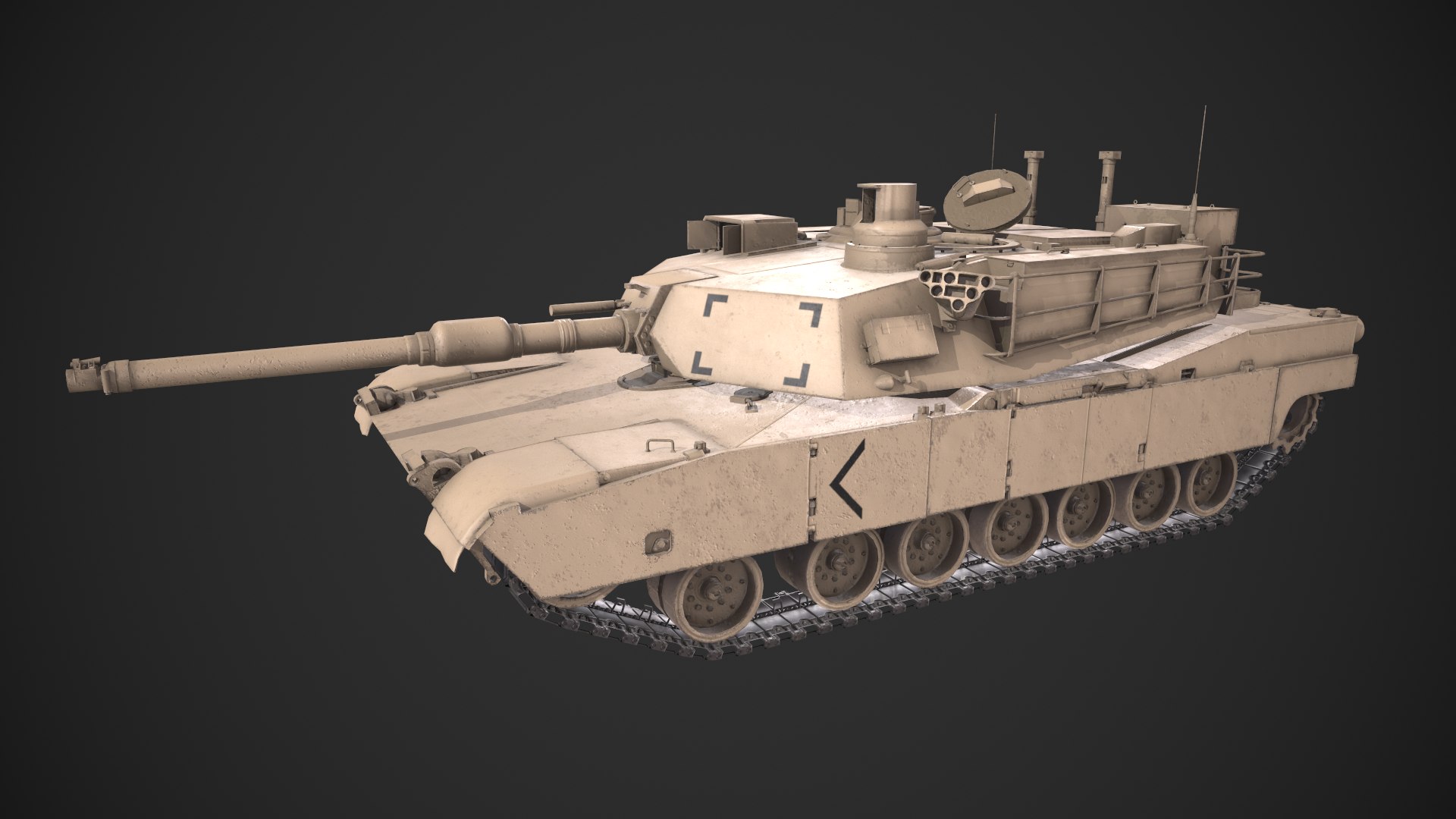 M1A2 Abrams Tank Model - TurboSquid 2111240