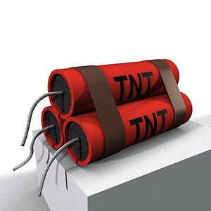 3d tnt trinitrotolane 3 model