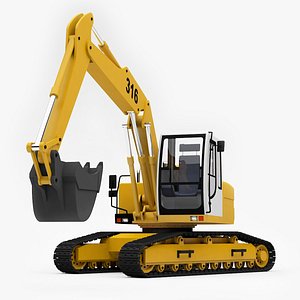 Liebherr A316 Litronic Excavator 3D model