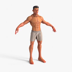 Stylized Human Male Muscular