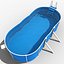 3d model garden swimming pool