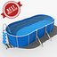 3d model garden swimming pool