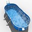 3d model garden swimming pool