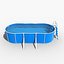 3d model garden swimming pool