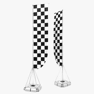Checkered Flag 3D model