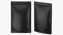 Matte Black Stand-Up Pouch Mockup