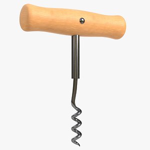 Wooden corkscrew