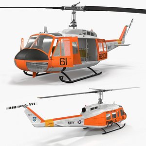 US Navy Bell UH-1 Iroquois Rescue Rigged