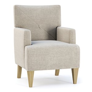 HBF Brentwood Lounge Chair with button back model