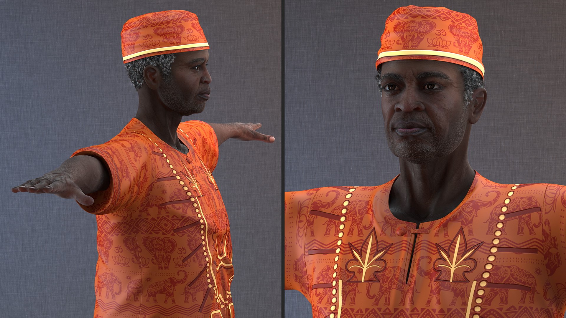 Traditional Style Black Elderly Man T-Pose 3D model https://p.turbosquid.com/ts-thumb/5x/a3Zkjv/t7/traditionalstyleblackelderlymantposemb3dmodel008/jpg/1673906374/1920x1080/fit_q87/e903254281582c3b474c2364df400ba0de157eb4/traditionalstyleblackelderlymantposemb3dmodel008.jpg