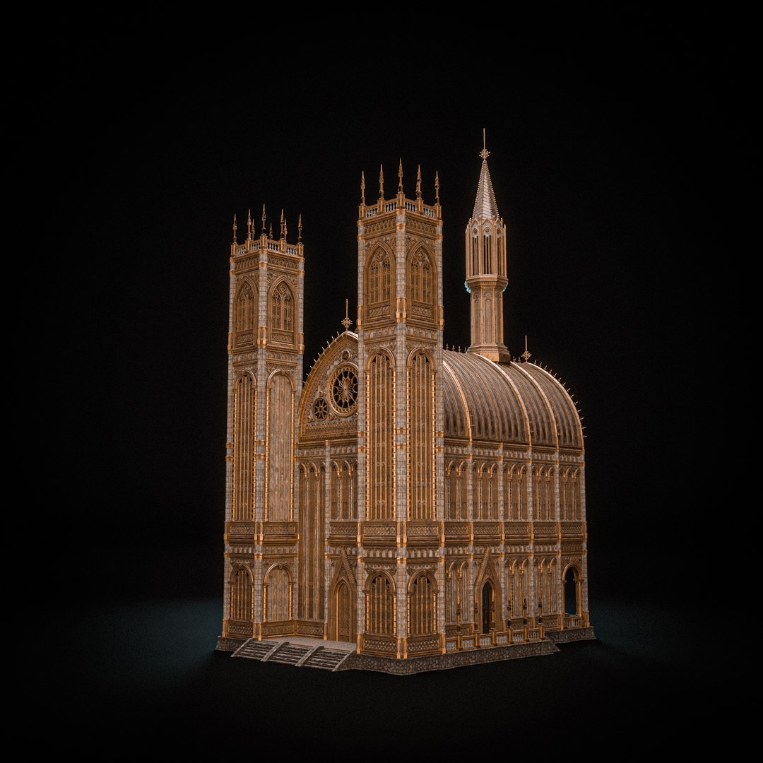 3D GOTHIC MODULAR BUILDING 6 Model - TurboSquid 2315048