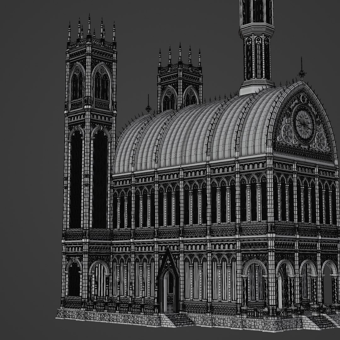 3D GOTHIC MODULAR BUILDING 6 Model - TurboSquid 2315048