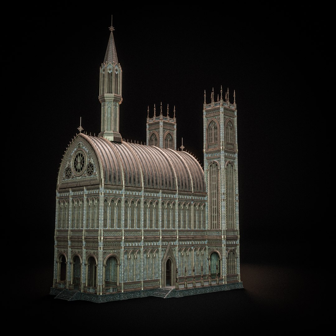 3D GOTHIC MODULAR BUILDING 6 Model - TurboSquid 2315048