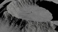 Mars and Moon craters for level design of alien planets Low-poly 3D model