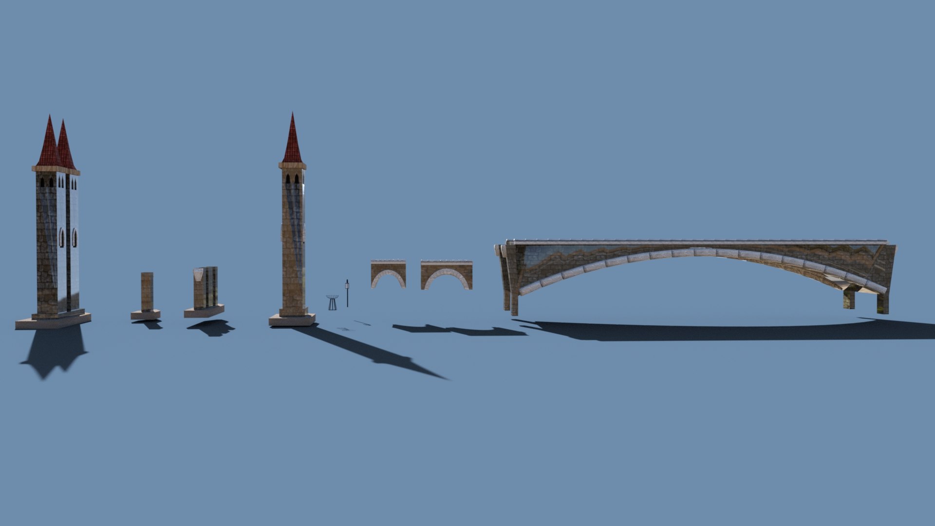 3D Medieval Bridge - TurboSquid 2243736