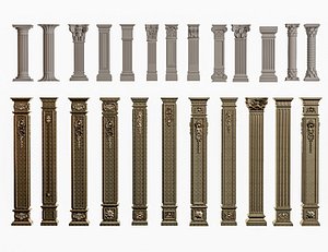 Column Pillar Plaster Molding Decoration