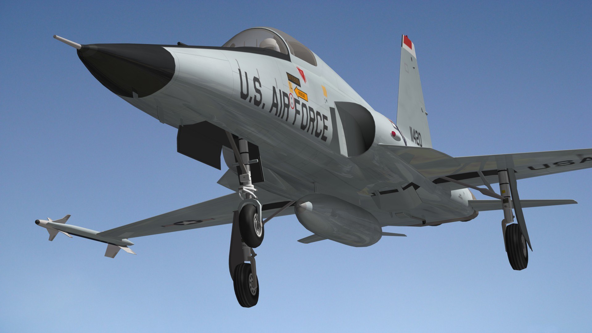F5E Tiger II USAF model https://p.turbosquid.com/ts-thumb/5x/kvXpwq/N1/f5ucpr11/jpg/1686046653/1920x1080/fit_q87/21a3f1c3d0207d3e120a505cffd748114b8f6510/f5ucpr11.jpg