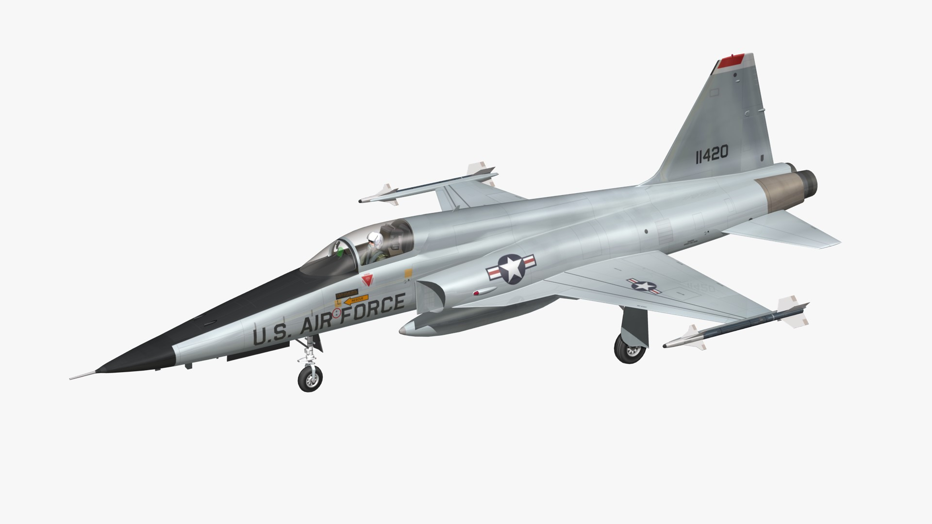 F5E Tiger II USAF Model - TurboSquid 2080022