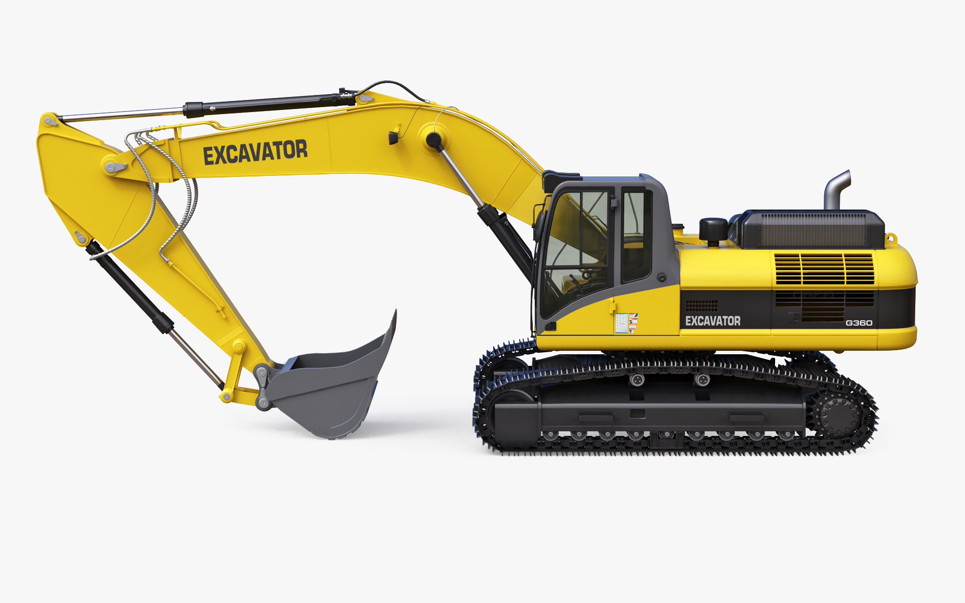 3d model hydraulic excavator names