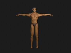 man body with underwear