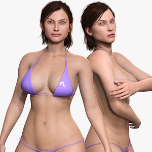 3D Stella - Realistic Mid Age Woman Advance Rig