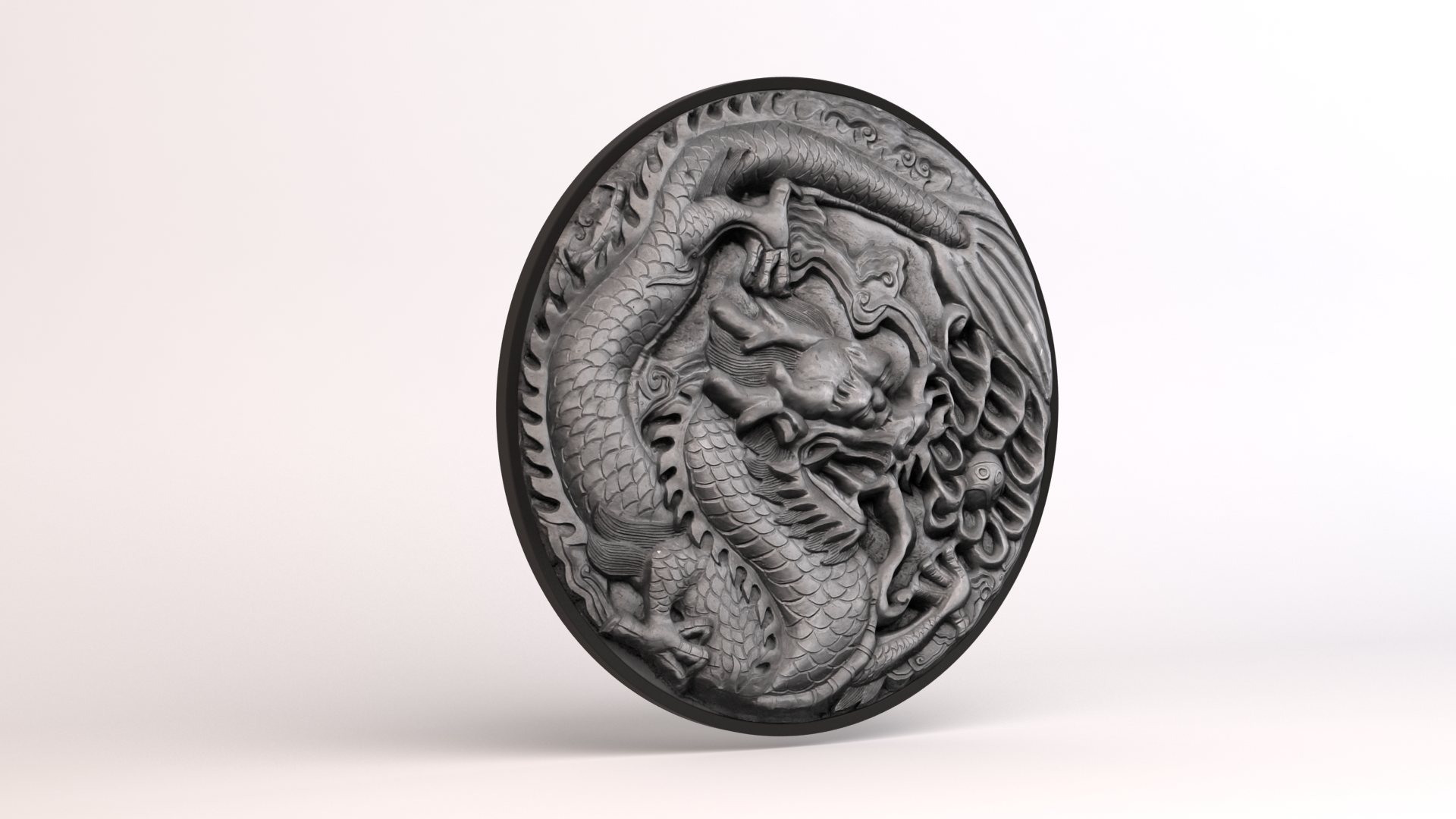 3D Ornamental Dragon Stone Model - TurboSquid 1585941