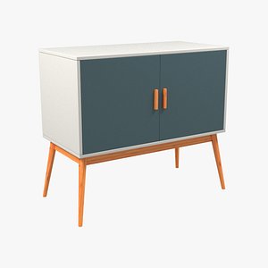 Retro Style Wooden Storage Sideboard
