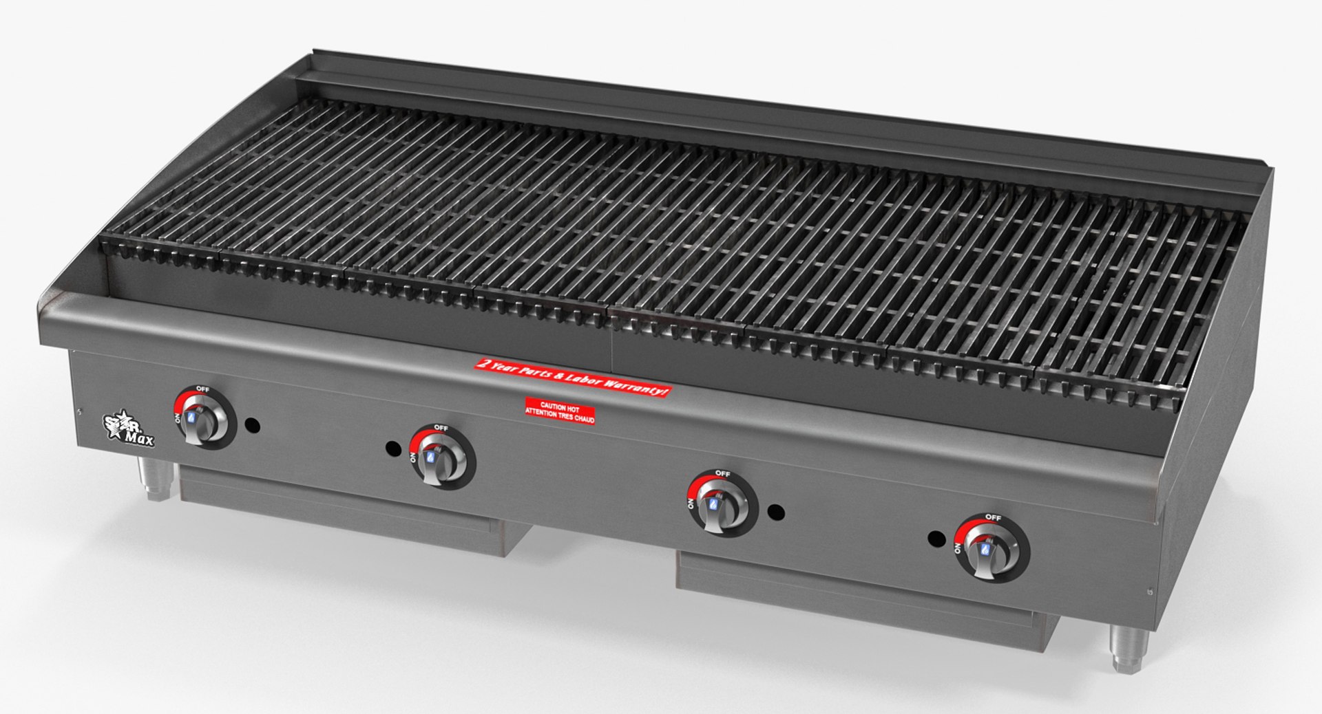 Gas Charbroiler 3D Model 3D model preview