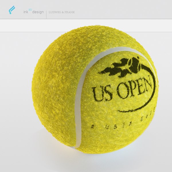 tennis ball 3d obj