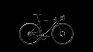 Green roadbike 3D model