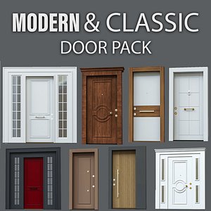 24 Modern And  Classic Door Pack 3D model